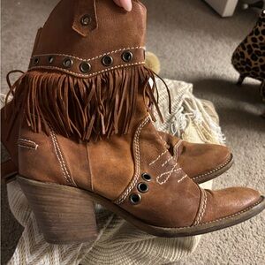 Tan & Tassle  cowboy booties I loved and wore a lot!
